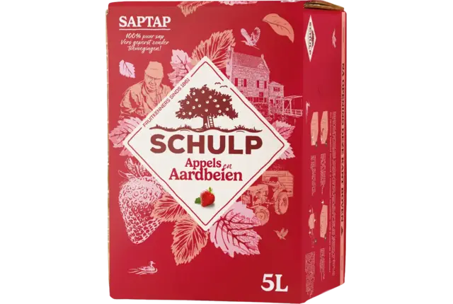 SapTap Appel-Aardbei 5ltr kist 3 stuks